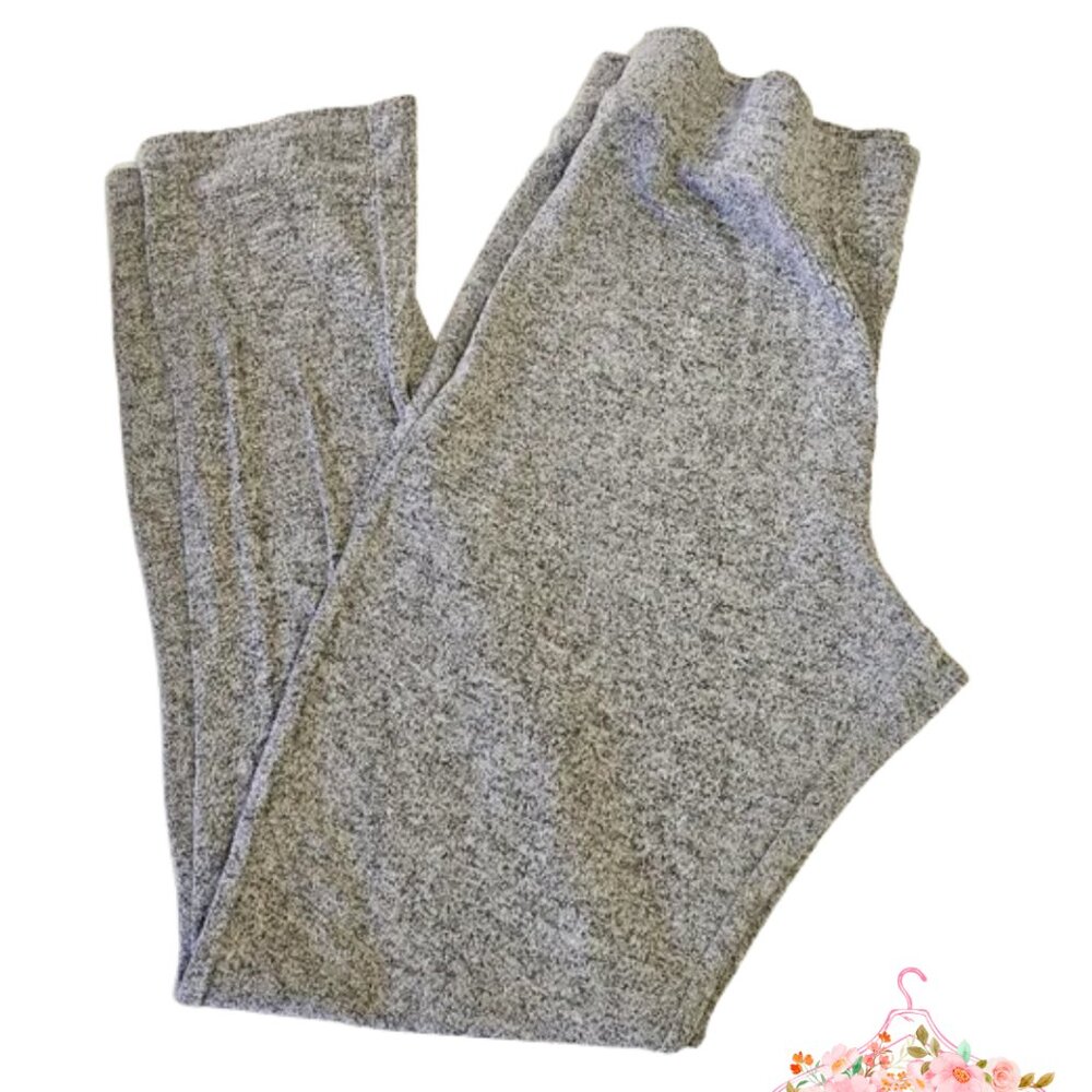 XL Cozy Gray Knit Leggings